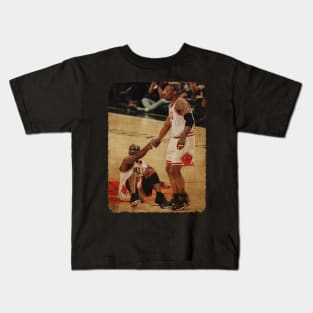 Dennis Rodman Helped Attract Michael Jordan Kids T-Shirt